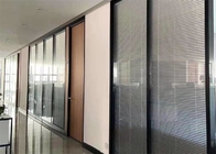 Pabrik Custom Office Room Divider Aluminium Frame Dinding Partisi Kaca Tunggal