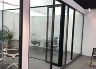 Pabrik Custom Office Room Divider Aluminium Frame Dinding Partisi Kaca Tunggal