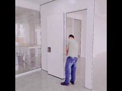 Tembok partisi lipat tahan api komersial dengan bahan kayu dan aluminium