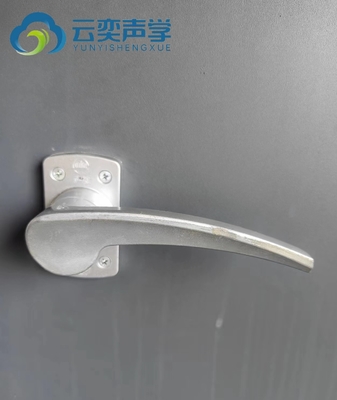 Desain sederhana jendela kaca yang dapat disesuaikan abu-abu anti karat baja pintu kedap suara