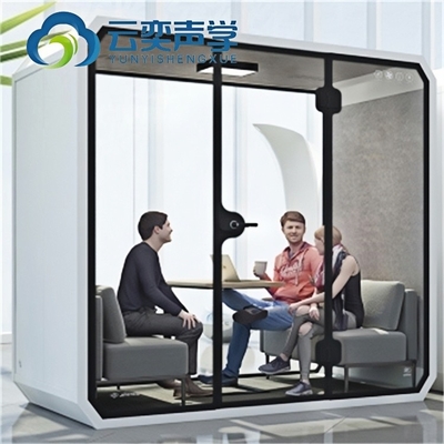 Lihat gambar yang lebih besar Tambahkan untuk Bandingkan Bagikan Meeting Portable Pindah Soundproof Booth Akustik Kantor Pribadi Meeting Pod Pho