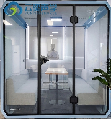 Lihat gambar yang lebih besar Tambahkan untuk Bandingkan Bagikan Meeting Portable Pindah Soundproof Booth Akustik Kantor Pribadi Meeting Pod Pho