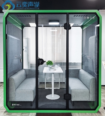 Lihat gambar yang lebih besar Tambahkan untuk Bandingkan Bagikan Meeting Portable Pindah Soundproof Booth Akustik Kantor Pribadi Meeting Pod Pho