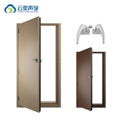 Pintu tahan suara Pintu komposit baja dan kayu untuk anak-anak Kamar hidup Kamar bioskop Pintu konferensi