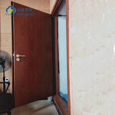 Pintu tahan suara Pintu komposit baja dan kayu untuk anak-anak Kamar hidup Kamar bioskop Pintu konferensi
