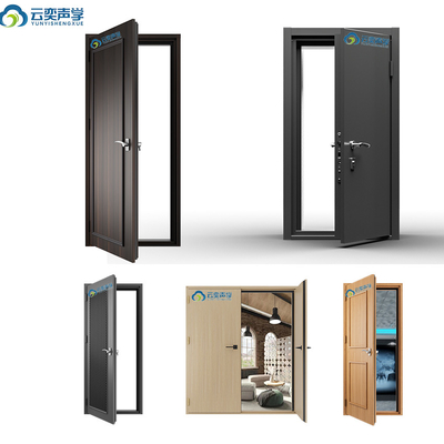 Pintu Isolasi Akustik Segel T Magnetik Lanjutan Dengan Desain Pintu Tunggal atau Ganda