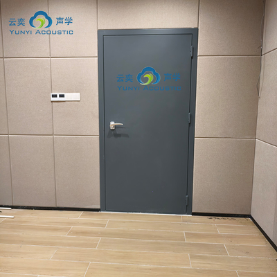 Ruang Drum Music Studio Ruang Perisai Kebisingan Lampu Pengisolasi Kebisingan Pintu Rumah Akustik Dengan Bass Traps Cornernoise Pembatalan Pintu STC 45dB