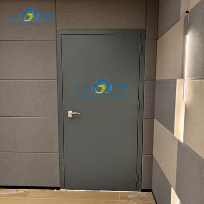 Ruang Drum Music Studio Ruang Perisai Kebisingan Lampu Pengisolasi Kebisingan Pintu Rumah Akustik Dengan Bass Traps Cornernoise Pembatalan Pintu STC 45dB