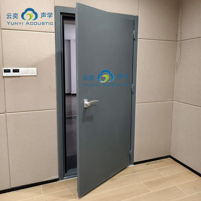 Pintu Akustik Isolasi Suara Pintu Isolasi Suara 60 Menit Pintu Tunggal Fireproof STC 50dB