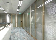 Dinding Partisi Kaca Kantor Bersih Diturunkan Dengan Bingkai Aluminium