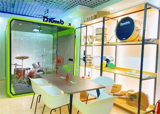 Bilik Telepon Kantor Kedap Suara Dengan Ventilasi Dan Sistem AC