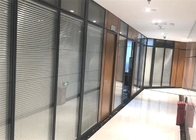 Kantor Dinding Partisi Kaca Tinggi Penuh Kantor Dinding Partisi Tetap Dengan Tirai