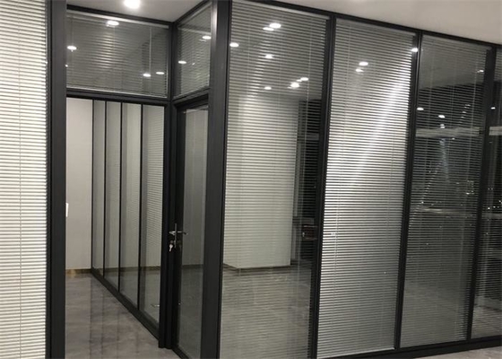 Kaca Tempered Dinding Partisi Kaca Ganda Untuk Desain Partisi Kaca Kantor