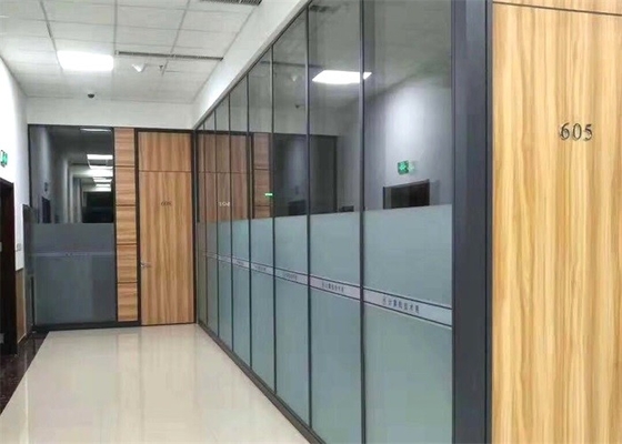 Kaca Tempered Transparan, Partisi Kantor Tinggi Penuh, Partisi Kaca Tanpa Bingkai