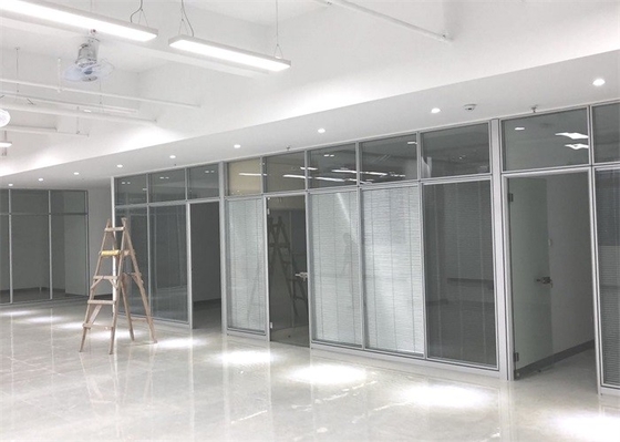 Dinding Partisi Kaca Kantor Berkualitas Tinggi Kaca Tunggal Untuk Gedung Kantor